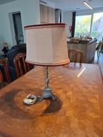 Tinnen lamp met stoffen kap, Ophalen, Gebruikt, Metaal, 50 tot 75 cm