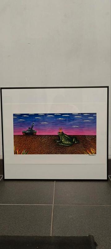 Zeefdruk DADARA " FROG" gesigneerd en genummerd 58/60 beschikbaar voor biedingen