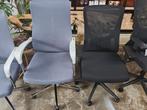 Bureaustoelen zwart of grijs/wit (PROMO), Enlèvement, Neuf, Gris, Chaise de bureau