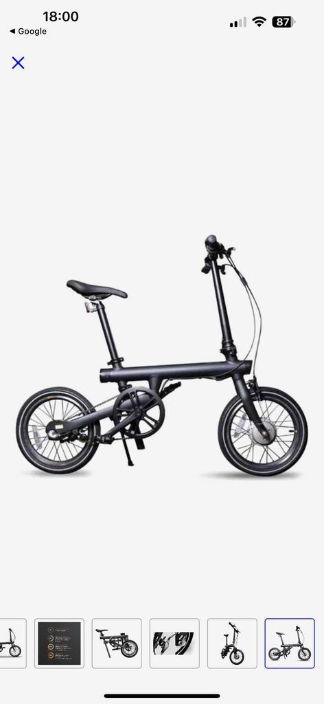 Xiaomi Mi Qicycle zwarte opvouwbare elektrische fiets, Fietsen en Brommers, Elektrische fietsen, Zo goed als nieuw