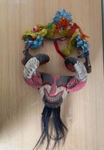 Bijzonder Geiten masker met hoorns, Mexico, Antiek en Kunst, Ophalen of Verzenden