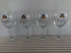 4 leffe bierglazen, Verzamelen, Ophalen, Zo goed als nieuw, Leffe
