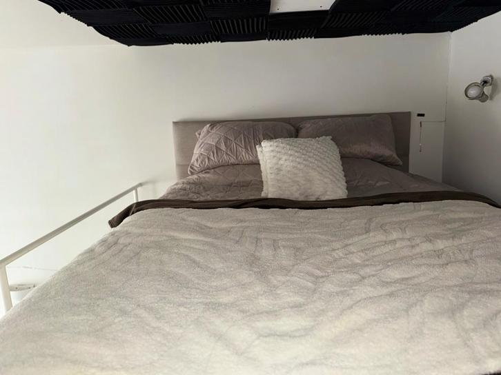 Boxspring met opbergruimte 160x200, Huis en Inrichting, Slaapkamer | Boxsprings, Zo goed als nieuw, 160 cm, 200 cm, Tweepersoons