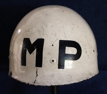 Zeldzamere Originele Witte Helm~~M P Militaire Politie ABL~~ beschikbaar voor biedingen