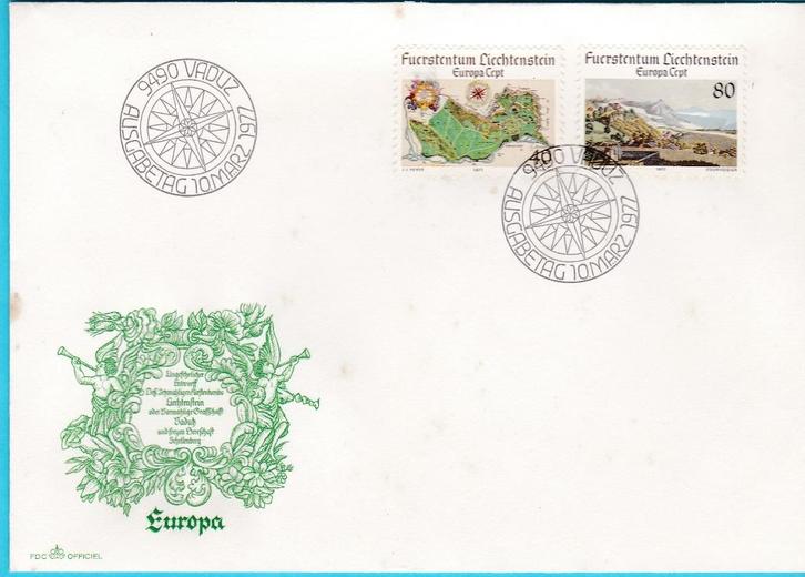 LIECHTENSTEIN - FDC - EUROPESE LANDSCHAPPEN, Postzegels en Munten, Postzegels | Eerstedagenveloppen, Onbeschreven, Ophalen of Verzenden