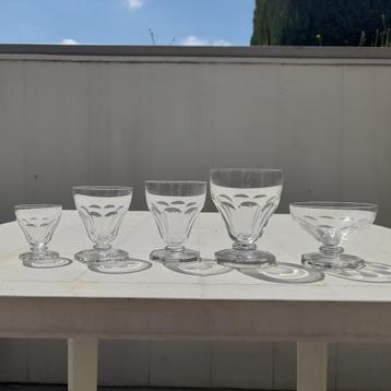 Service 5x6 verres (30) modèle Aurillac du Val Saint Lambert beschikbaar voor biedingen