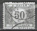 Belgie 1922 - OBP 39TX - Takszegel 50 c. (ST), Verzenden, Gestempeld, Gestempeld