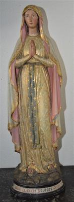 Statue ancienne de Notre-Dame de Lourdes 65 cm, Antiquités & Art, Enlèvement ou Envoi