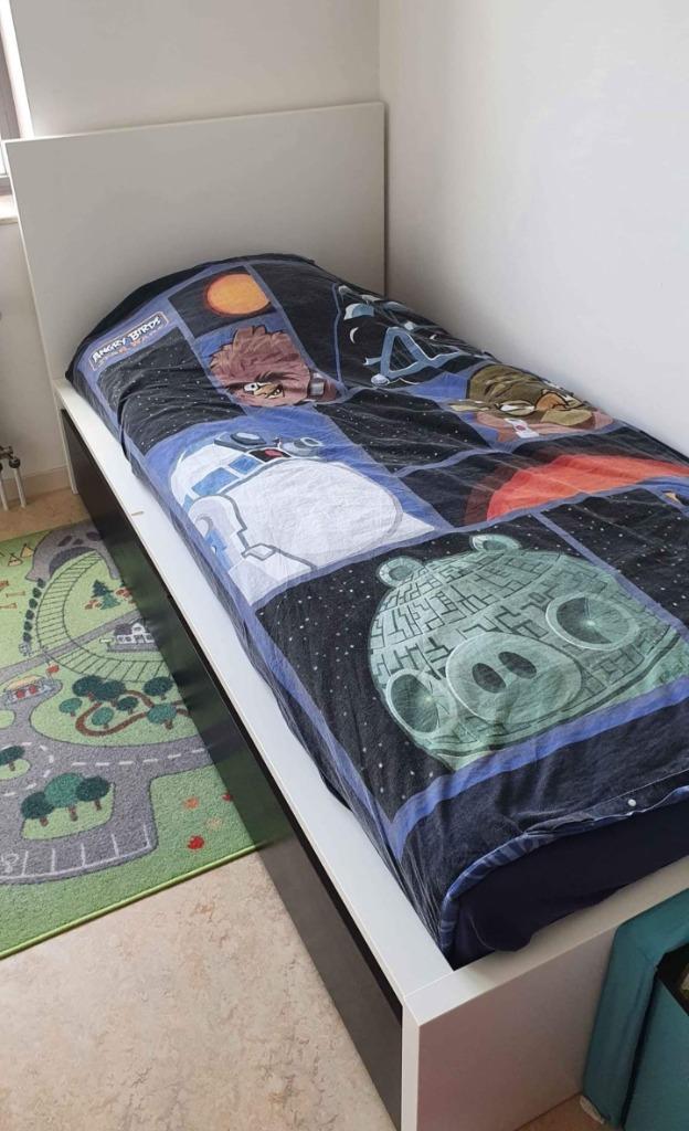 Laatste kans! Witte Ikea malm bed te koop, Huis en Inrichting, Slaapkamer | Bedden, Zo goed als nieuw, Eenpersoons, 90 cm, 200 cm