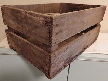 Vintage Houten Lattenkrat/fruitkist beschikbaar voor biedingen