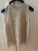 Topje glitter ecru, Kleding | Dames, Overige kleuren, Nieuw, Zonder mouw, Ophalen