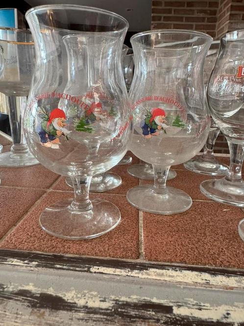 Verschillende bierglazen, Verzamelen, Glas en Drinkglazen, Zo goed als nieuw, Ophalen