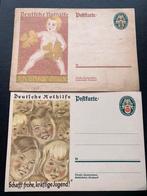 2 cartes postales allemandes Nothilfe, Collections, Cartes postales | Étranger, Allemagne, 1920 à 1940, Non affranchie, Enlèvement ou Envoi