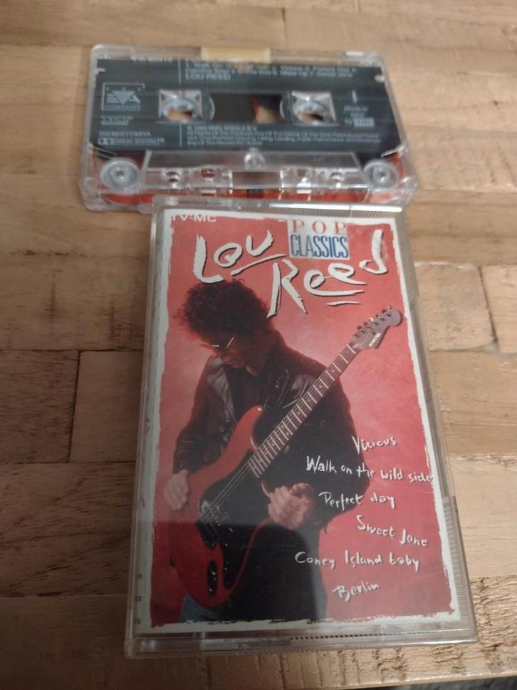 CASSETTE: LOU REED: POP CLASSICS (walk on the wild side), Cd's en Dvd's, Cassettebandjes, Zo goed als nieuw, Origineel, Rock en Metal
