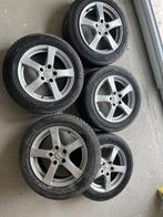 5 DEZENT RE Silver 16 inch velgen + 5 gebruikte winterbanden, Auto-onderdelen, Ophalen, Gebruikt, 16 inch, Banden en Velgen