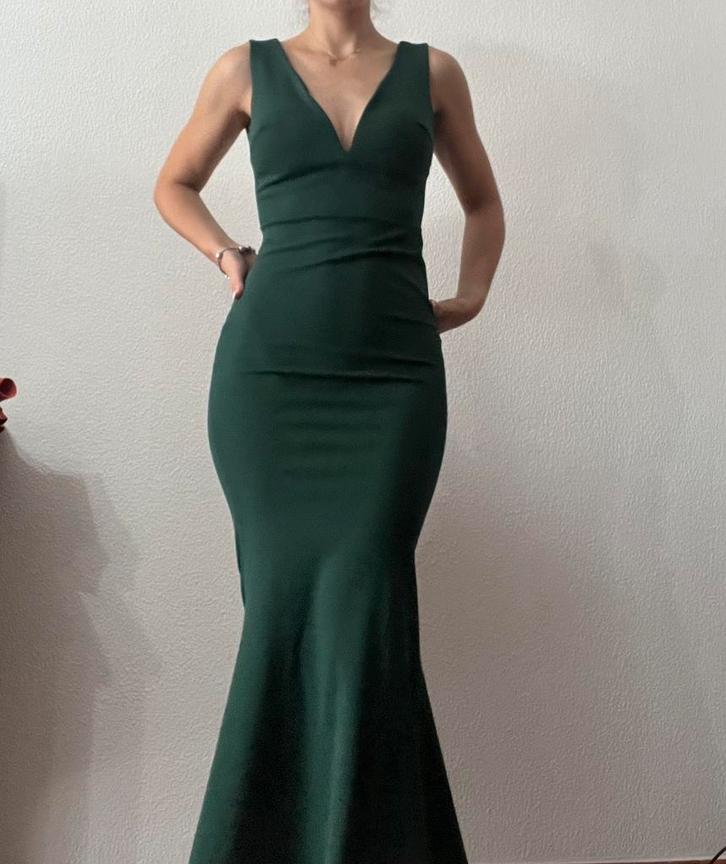 Robe, Kleding | Dames, Gelegenheidskleding, Gedragen, Galajurk, Maat 38/40 (M), Groen, Ophalen of Verzenden