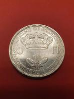 20 frank zilver leopold 3 type B 1935 pos b, Enlèvement ou Envoi, Monnaie en vrac, Argent, Argent