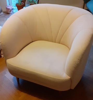 Fauteuil velours rose pastel - Leone - La Redoute beschikbaar voor biedingen