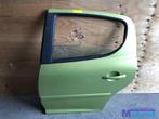 PEUGEOT 207 Groen KAR Links linker achter deur portier, Auto-onderdelen, Gebruikt, Links, Peugeot, Deur