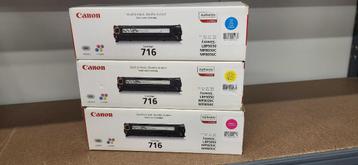 Canon Aser Toner Cartridge - 716 (Yellow, Magenta, Cyan) beschikbaar voor biedingen