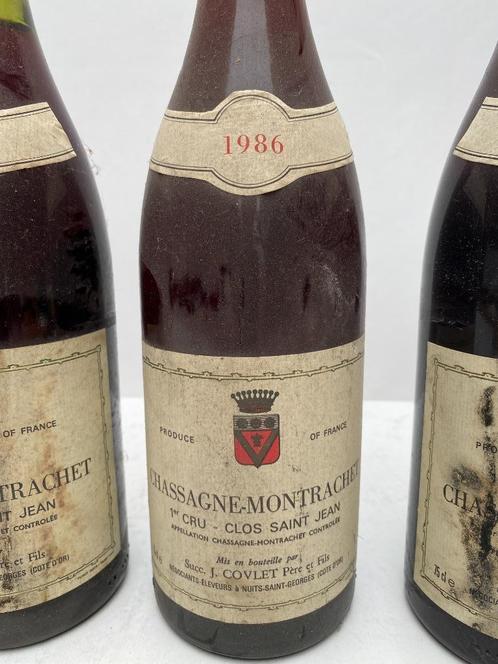 Chassagne-Montrachet 1er Cru Clos St-Jean 1986, 8 fl, Collections, Vins, Vin rouge, Enlèvement