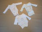 Lot rompers lange mouwen 3 stuk maat 50, Kinderen en Baby's, Babykleding | Maat 50, Ophalen of Verzenden, Zo goed als nieuw