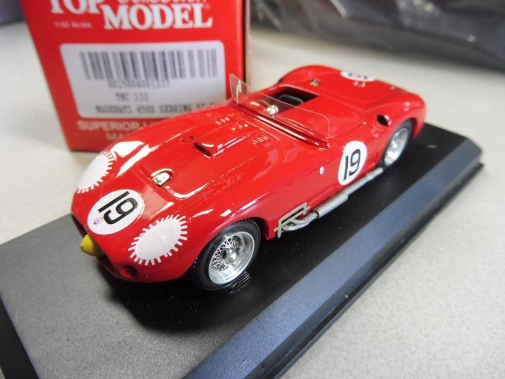 1:43 Top Model Maserati 450S 1957 winner Sebring #19, Hobby & Loisirs créatifs, Voitures miniatures | 1:43, Comme neuf, Voiture