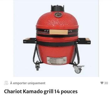Kamado Marcam - rood - 14" (35,5 cm)