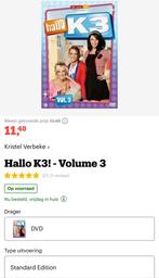 Hallo K3 - Volume 3! DVD Van Hallo K3!, CD & DVD, DVD | Enfants & Jeunesse, Comme neuf, TV fiction, Tous les âges, Enlèvement ou Envoi