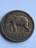 België 2 Franc Congo 1946, Ophalen of Verzenden, Losse munt