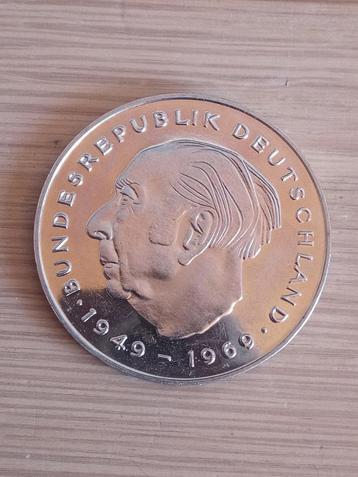 DUITSLAND 2 Mark 1985 D - Theodor Heuss - UNC/Proof beschikbaar voor biedingen