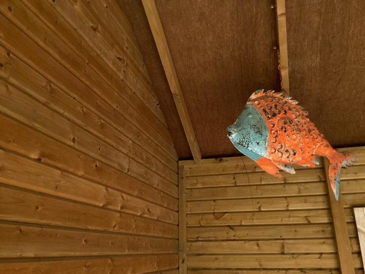 Decoratieve vis metaal, Antiek en Kunst, Curiosa en Brocante, Ophalen