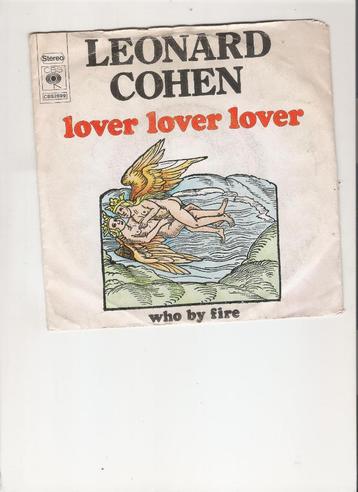 Leonard Cohen - Lover lover lover - Who by fire, Enlèvement ou Envoi, Single, Utilisé, 7 pouces