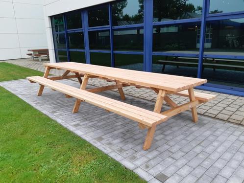 4 m lang 14 pers ZWARE KWALITEIT picknicktafel douglas hout, Tuin en Terras, Picknicktafels, Nieuw, Hout, Ophalen