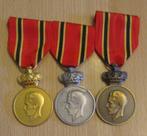 3 medailles Koninklijk Huis van Buitenlandse Rechtbanken, Verzamelen, Militaria | Algemeen, Ophalen of Verzenden, Landmacht, Lintje, Medaille of Wings