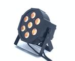 Nieuwe FIRST CLASS 7 X 24 W RGBWAUV FLAT LED PAR