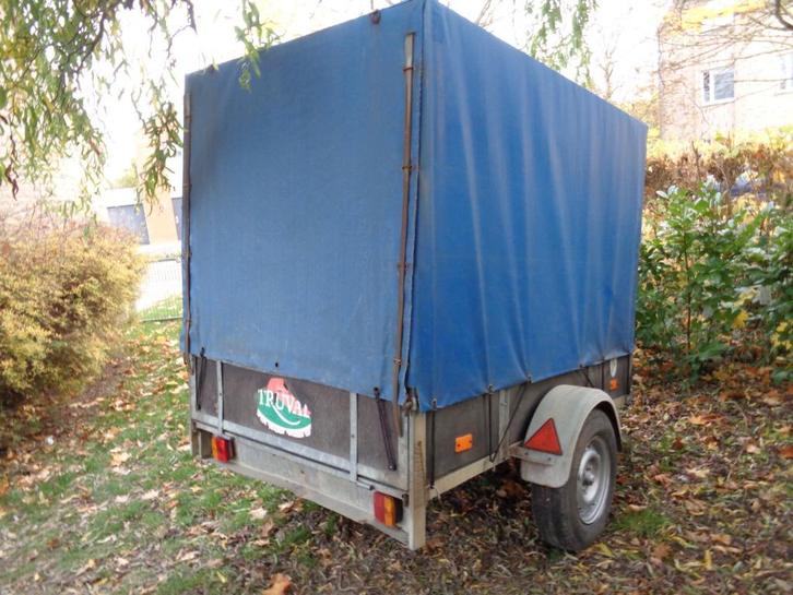 enkelas aanhangwagen 750kg met huif id L2m B1,30m H1,50m, Auto diversen, Aanhangers en Bagagewagens, Gebruikt, Ophalen