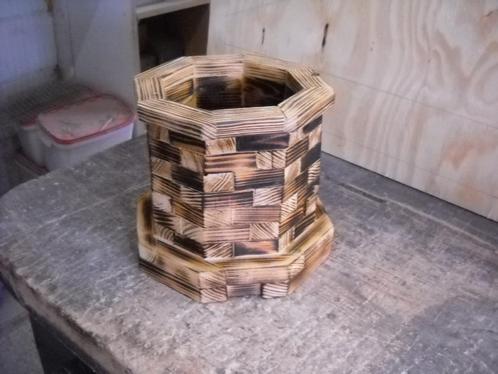 bloempotten uit hout, Tuin en Terras, Bloempotten, Nieuw, Overige materialen, Binnen, Balkon, Tuin, Overige vormen, Ophalen