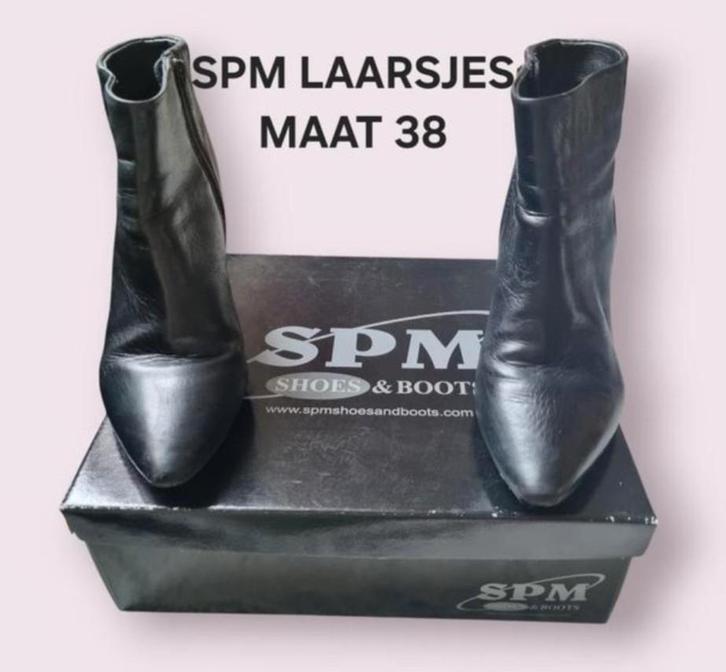 ✨️KORTING‼️SPM Laarsjes Maat 38 in Topstaat✨️, Kleding | Dames, Schoenen, Zo goed als nieuw, Lage of Enkellaarzen, Zwart, Ophalen of Verzenden