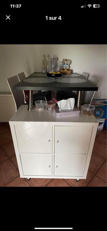 Table haute avec 4 chaises, Enlèvement