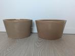 2 boot bloempotten, 25 à 40 cm, Pierre, Comme neuf, Enlèvement