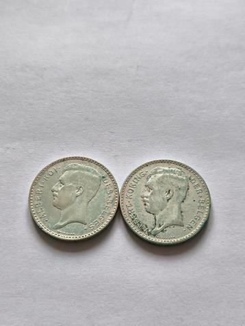 2 pièces de 20 francs 1933 Albert Belgique  beschikbaar voor biedingen