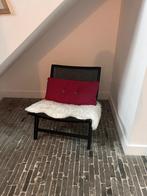 Zwart rieten fauteuil Furnified - 2 stuks, Ophalen, Zo goed als nieuw, Riet of Rotan