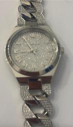 Nieuwe zilverkleurige Michael Kors, Handtassen en Accessoires, Horloges | Dames, Overige merken, Staal, Polshorloge, Nieuw