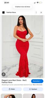 Nieuw fashionnova kleed S, Kleding | Dames, Gelegenheidskleding, Ophalen, Zo goed als nieuw, Maat 36 (S), Rood