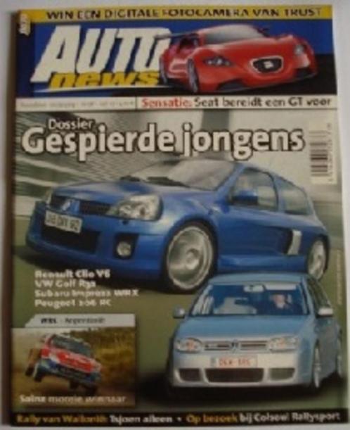 AUTOnews 138 Seat Cupra GT/Renault Clio V6/VW Golf R32/Carlo, Livres, Autos | Brochures & Magazines, Comme neuf, Général, Envoi