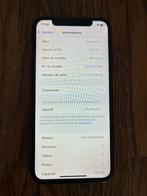 Iphone X 256GB - batterie 100%, 256 GB, Enlèvement ou Envoi, IPhone X, Utilisé