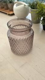 Lichtroze glazen pot, Gebruikt, Overige kleuren, Ophalen of Verzenden, Glas