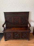 Antieke koffer bank donker hout, Enlèvement