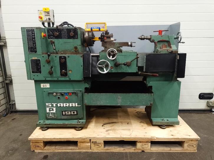 Staral 190 draaibank, metaaldraaibank, tour, Bricolage & Construction, Tours, Utilisé, Tour à métaux, 500 à 1000 mm, Enlèvement ou Envoi